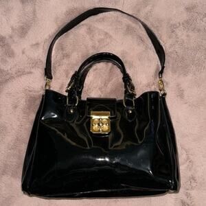 Gianni Bini Black Patent Leather Purse